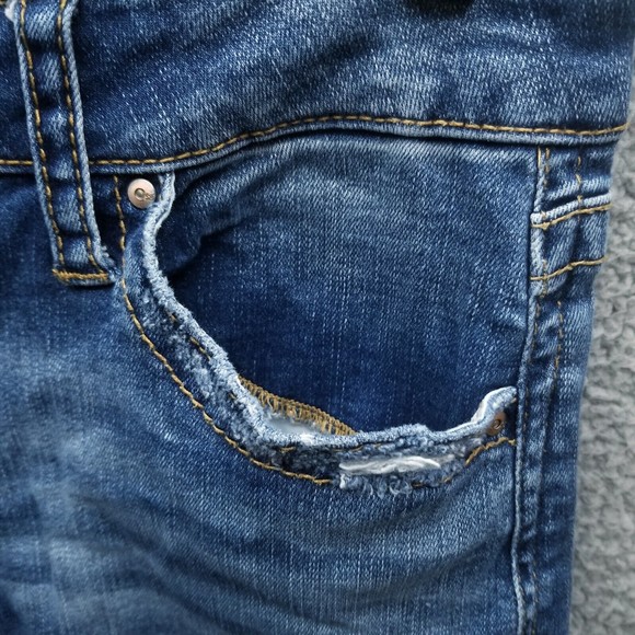 Daytrip Women's 28 Virgo Blue Cropped Bootcut Jeans 31.75" 24.25" 9" - Picture 4 of 12